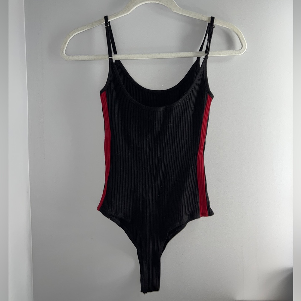 Black and Red Bodysuit